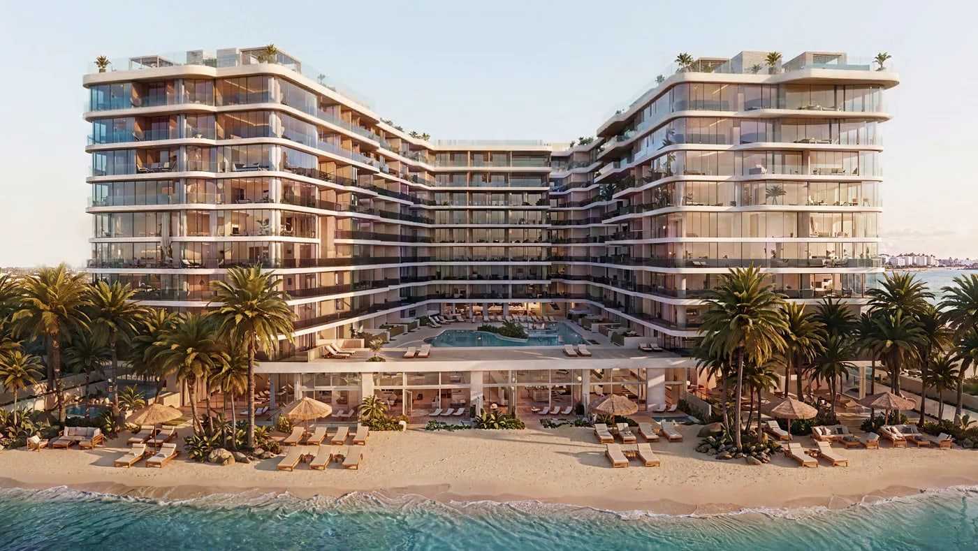 Vistal by Victoria Swarovski — beachfront courtyard and façade